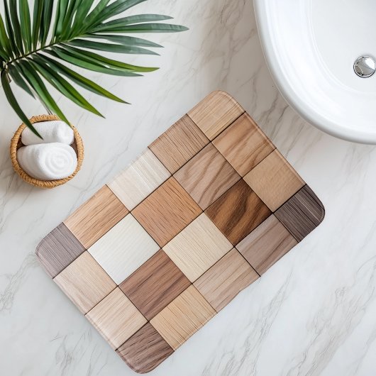 Imitation Wooden Tile バスマット