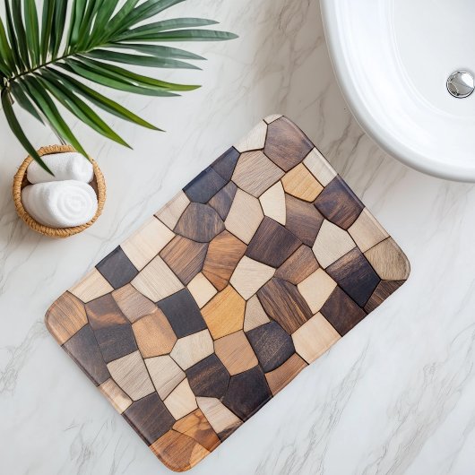Imitation Wooden Tile バスマット