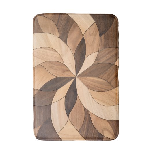 Imitation Wooden Tile バスマット (正面縦)