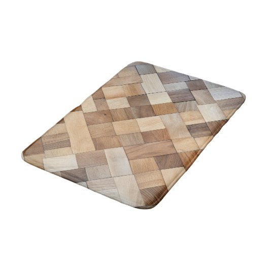 Imitation Wooden Tile バスマット (アングル)