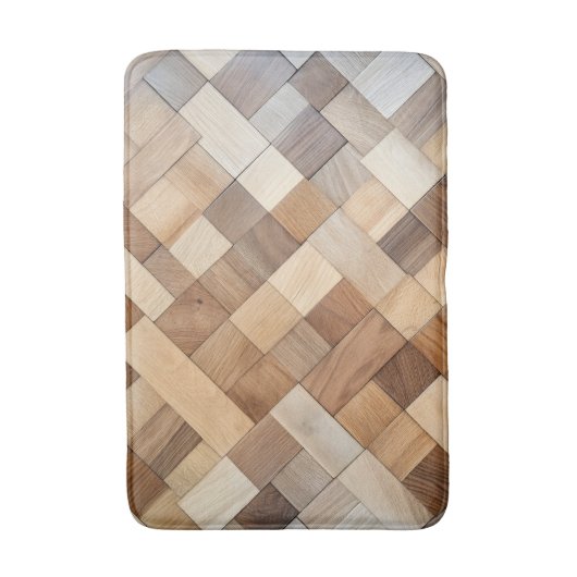 Imitation Wooden Tile バスマット (正面縦)