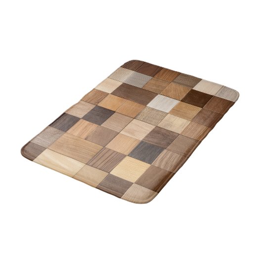 Imitation Wooden Tile バスマット (アングル)