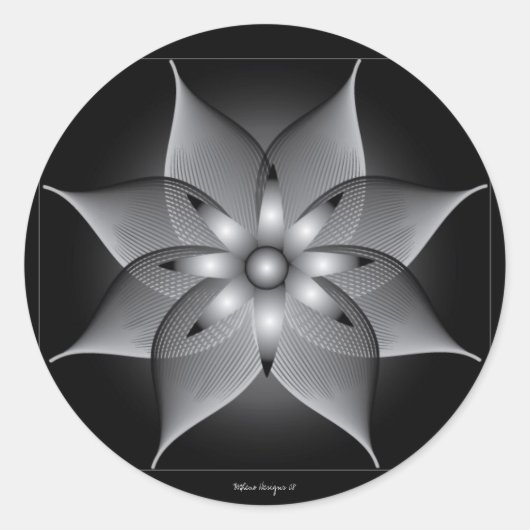 IMLenoの花 ラウンドシール (正面)