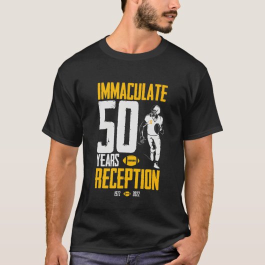 Immaculate 50 Years Reception Pittsburgh Him Her M Tシャツ (正面)