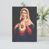 Immaculate Heart of Mary Holy Card | Ave Maria サンキューカード (スタンド正面)