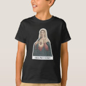 Immaculate Heart of Mary Ora Pro Nobis Icon Tシャツ (正面)