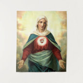 Immaculate Heart Virgin Mary タペストリー (正面)