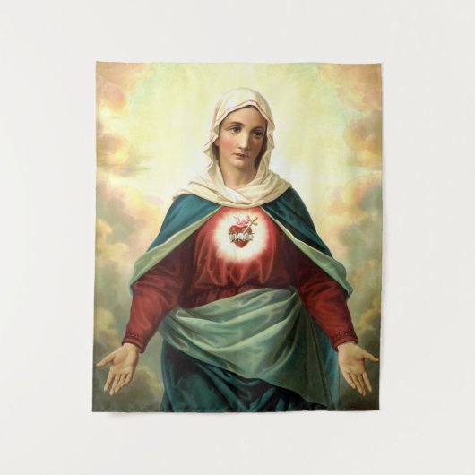 Immaculate Heart Virgin Mary タペストリー (正面)