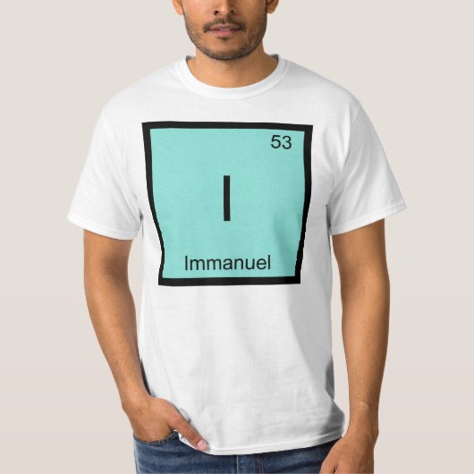 Immanuel 名前 化学 元素 周期表 tシャツ (正面)