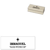 "Immanuel - God With Us"ゴム印 ラバースタンプ (押印)