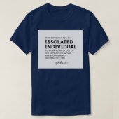 Immanuel Kant quotes It is difficult for the isola Tシャツ (デザイン正面)