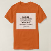 Immanuel Kant quotes Science is organized knowledg Tシャツ (デザイン正面)