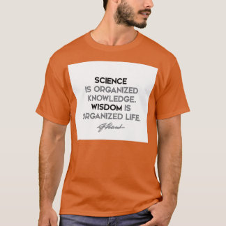Immanuel Kant quotes Science is organized knowledg Tシャツ