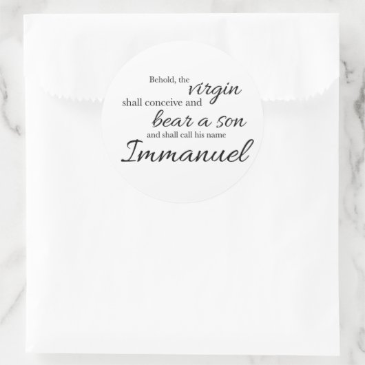 Immanuel Sticker ラウンドシール (バッグ)