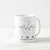 Immeペプチド名mug コーヒーマグカップ (正面右)