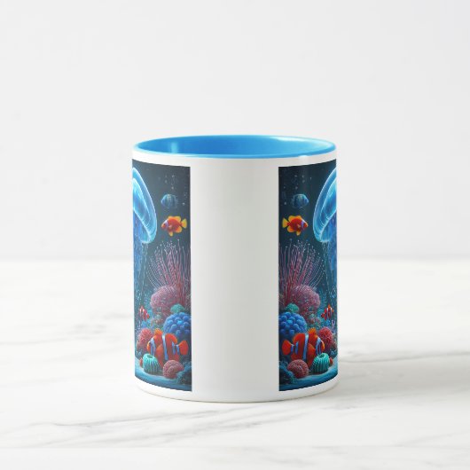 Immersion au cœur des fonds marins. マグカップ (中央)