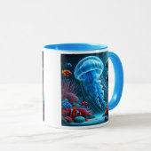 Immersion au cœur des fonds marins. マグカップ (正面右)