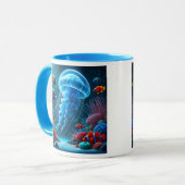 Immersion au cœur des fonds marins. マグカップ (正面左)