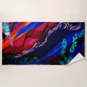 IMMERSION de Christèle Chabrette ビーチタオル (正面)