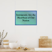Immigrants Are Our Heartbeat ポスター (キッチン)