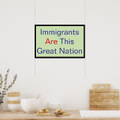 Immigrants ARE this Great Nation ポスター (キッチン)