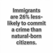 Immigrants Commit Less Crimes Hankamer Artjunkhaus シール (正面)