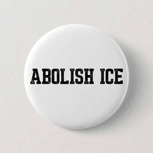 Immigration Abolish ICE 缶バッジ (正面)