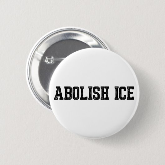 Immigration Abolish ICE 缶バッジ (正面&裏面)