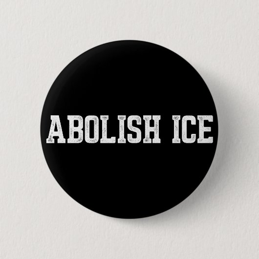 Immigration Abolish ICE 缶バッジ (正面)