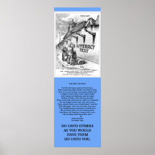 Immigration Refugees Vintage Political Cartoon cpy ポスター
