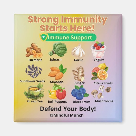 🛡️Immune Boosting Fridge Magnet マグネット (正面)