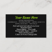 iMove。 がらくたの強く引くか、または移動名刺 名刺 (裏面)