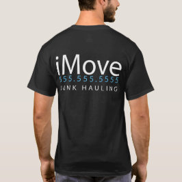 iMove。 廃物の運送業者。 がらくたの取り外しの広告宣伝Merch Tシャツ