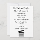 iMovie Timeをテーマにした誕生日パーティー 招待状 (裏面)