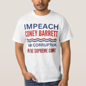 Impach Coney Barrett最高裁判所汚職 Tシャツ (正面)