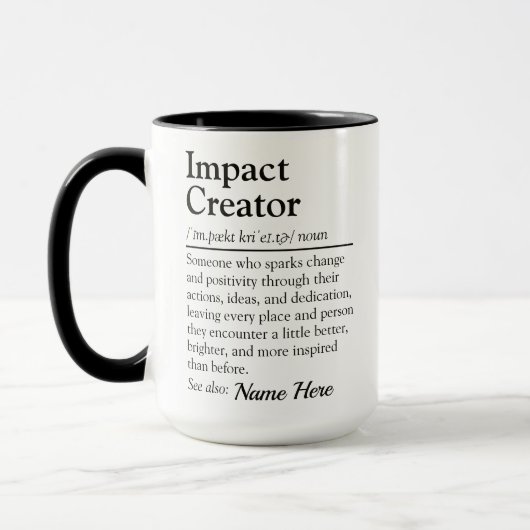 Impact Creator Personalized Appreciation Gift マグカップ (左)