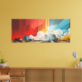 Impact No.03 - Abstract Patchwork Art Collection  キャンバスプリント (インサイチュ (リビング))