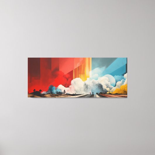 Impact No.03 - Abstract Patchwork Art Collection  キャンバスプリント (正面)