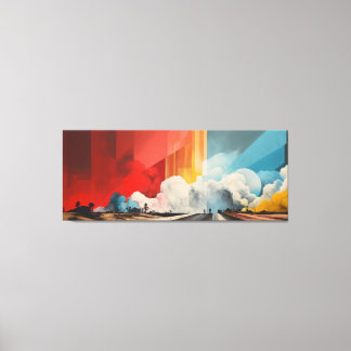 Impact No.03 - Abstract Patchwork Art Collection  キャンバスプリント