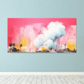 Impact No.06 - Abstract Patchwork Art Collection  キャンバスプリント (インサイチュ (ウッドフロア))