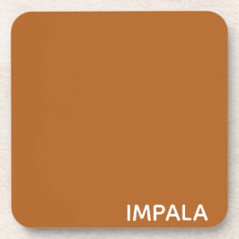 Impala茶色の名前 コースター
