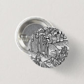 Impaler (ドラキュラ)がピンで止めるVlad (小型のxlarge) 缶バッジ (正面&裏面)