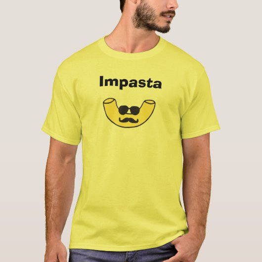 Impastaマカロニのヌードル Tシャツ (正面)