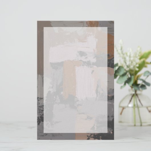 Impastoの抽象芸術I 便箋 (スタンド正面)