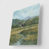 Impastoの景色III スクエア壁時計 (傾斜)