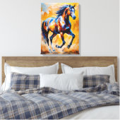 Impasto抽象モダン交響曲 キャンバスプリント (インサイチュ (寝室))