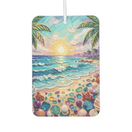 Impasto Beach and Sea Glass Sunset and Sunrise カーエアーフレッシュナー