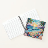 Impasto Beach and Sea Glass Sunset and Sunrise ノートブック (内部)