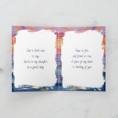 Impasto Dolphins & Ocean Waves | Thinking of You カード (内部)