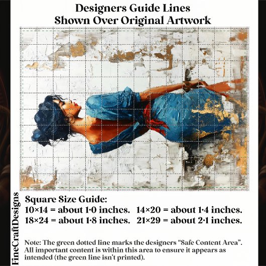 Impasto Oil Style,Dark Lady in Blue EL5R Decoupage 薄葉紙